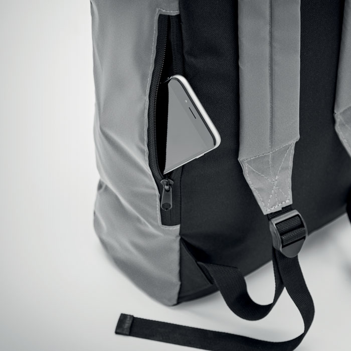 Copri Zaino Antipioggia Universale, Riflettente 270°, Impermeabile, Pieghevole, Per Scuola Trekking Viaggio, Nero