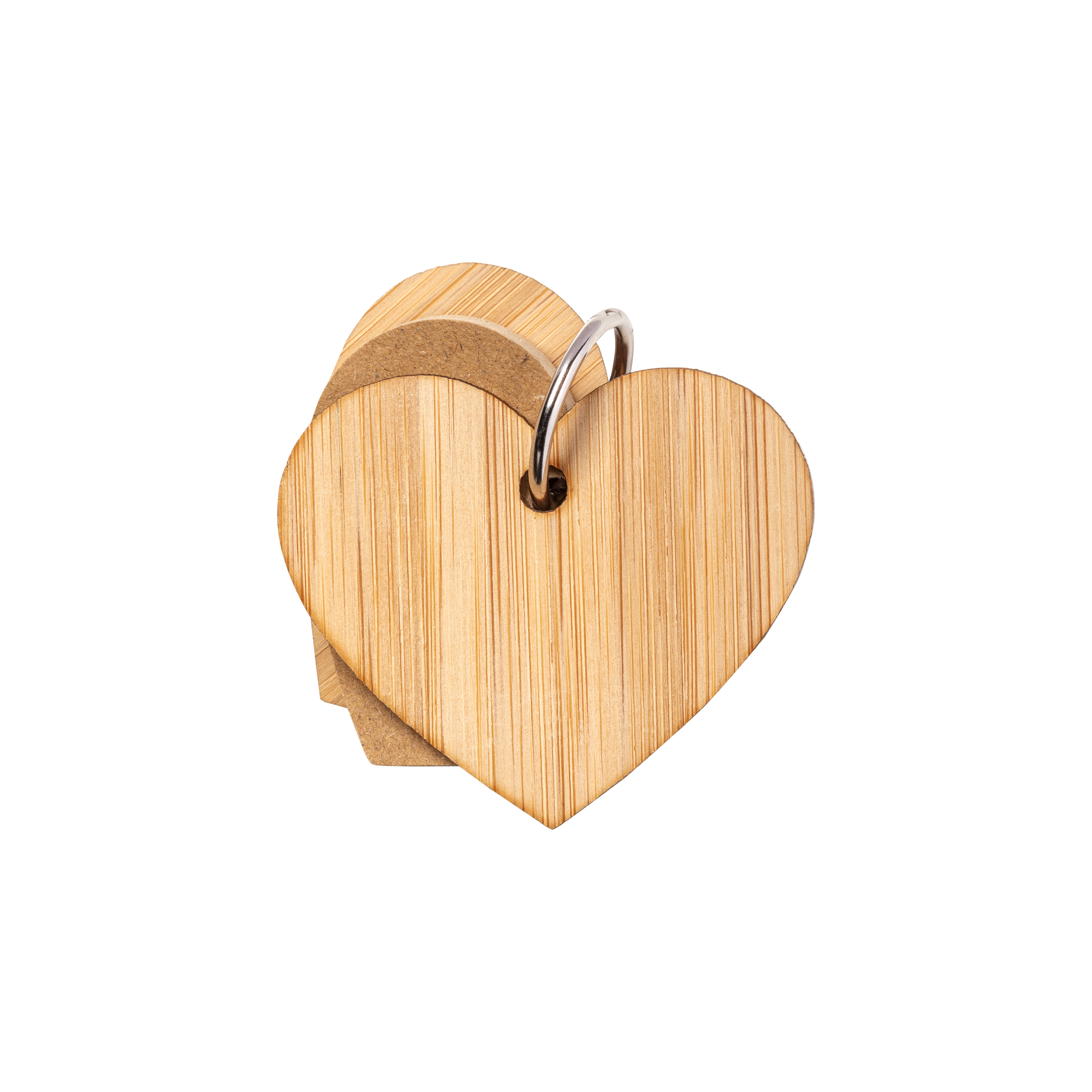 Foglietti adesivi per appunti a forma di cuore (80 pag.), copertina in  bambù - Post-it memo da personalizzare 