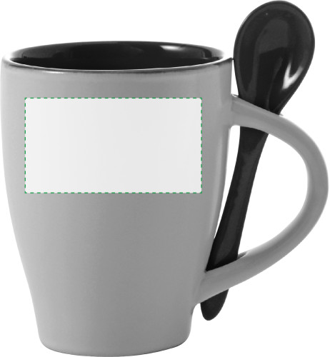 A sinistra della maniglia