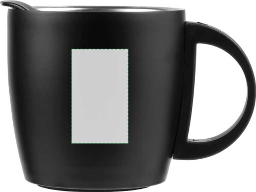 A sinistra della maniglia