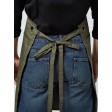 'Barley' Contrast Stitch Sustainable Bib Apron FullGadgets.com