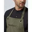 'Barley' Contrast Stitch Sustainable Bib Apron FullGadgets.com
