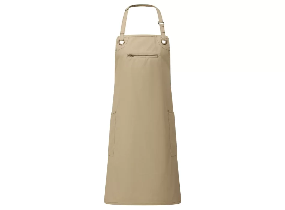 'Barley' Contrast Stitch Sustainable Bib Apron FullGadgets.com