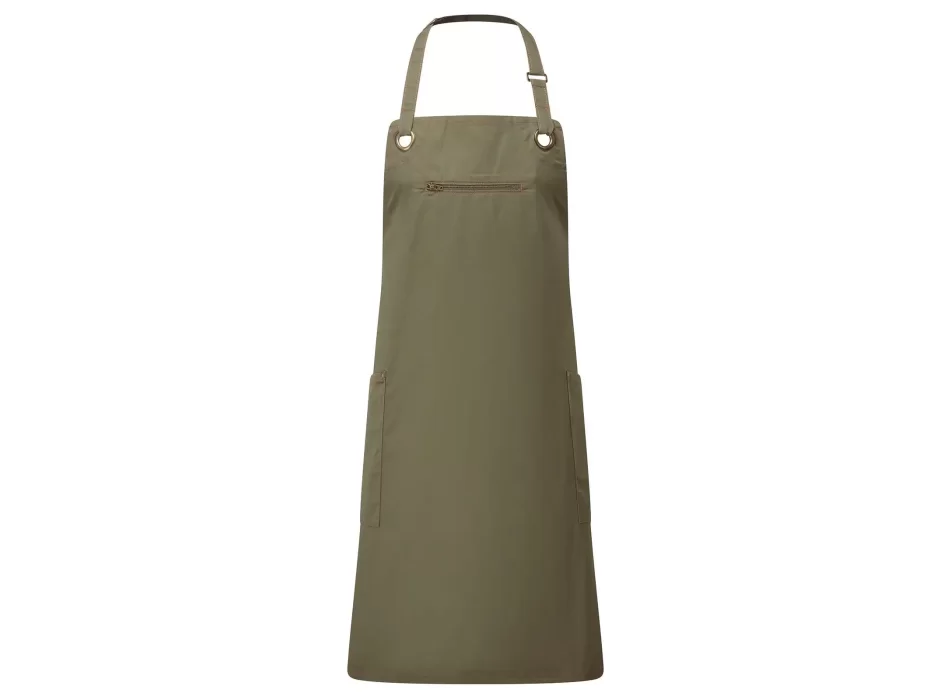 'Barley' Contrast Stitch Sustainable Bib Apron FullGadgets.com