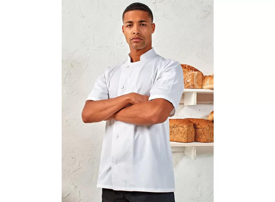 'Essential' Short Sleeve Chef's Jacket FullGadgets.com