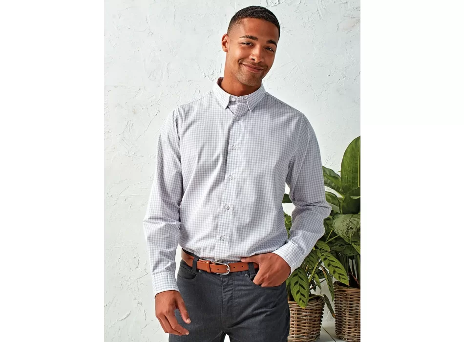 'Maxton' Check - Men's Long Sleeve Shirt FullGadgets.com