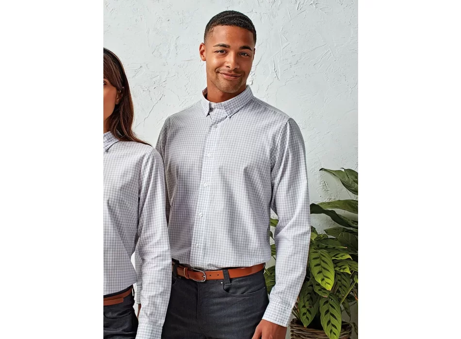 'Maxton' Check - Men's Long Sleeve Shirt FullGadgets.com