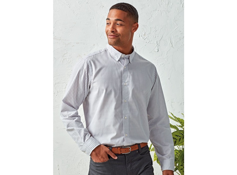 'Maxton' Check - Men's Long Sleeve Shirt FullGadgets.com