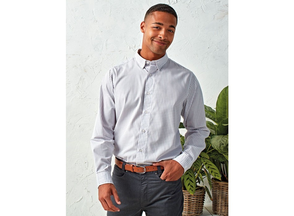 'Maxton' Check - Men's Long Sleeve Shirt FullGadgets.com