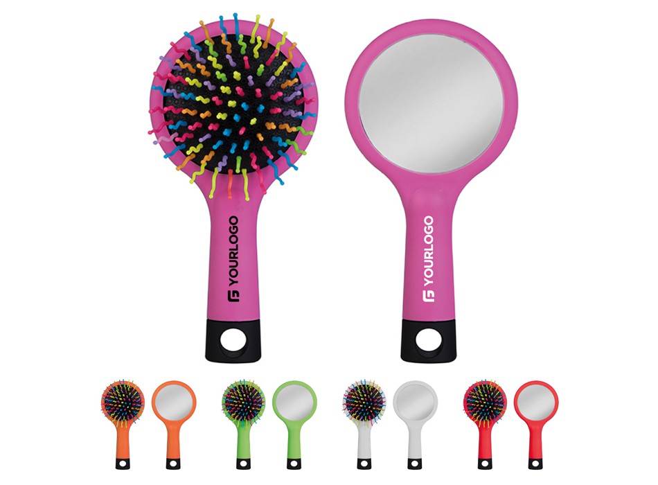 <Spazzola in plastica con specchietto - CLARISSA FullGadgets.com