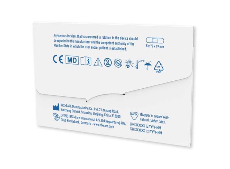 3 cerotti in mini busta di carta stampata a colori FullGadgets.com