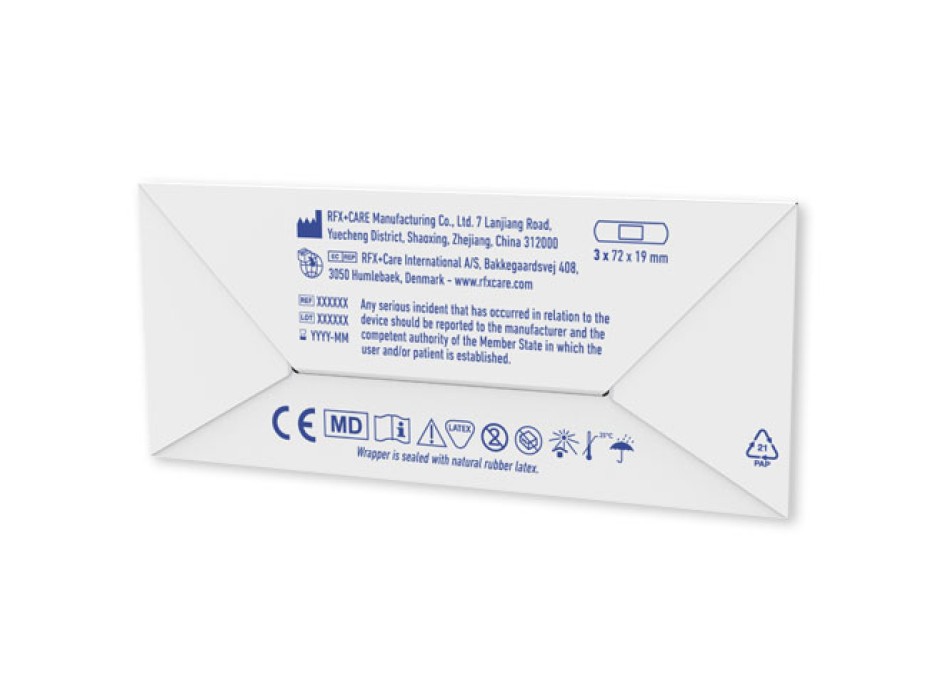 3 cerotti in mini busta di carta stampata a colori FullGadgets.com