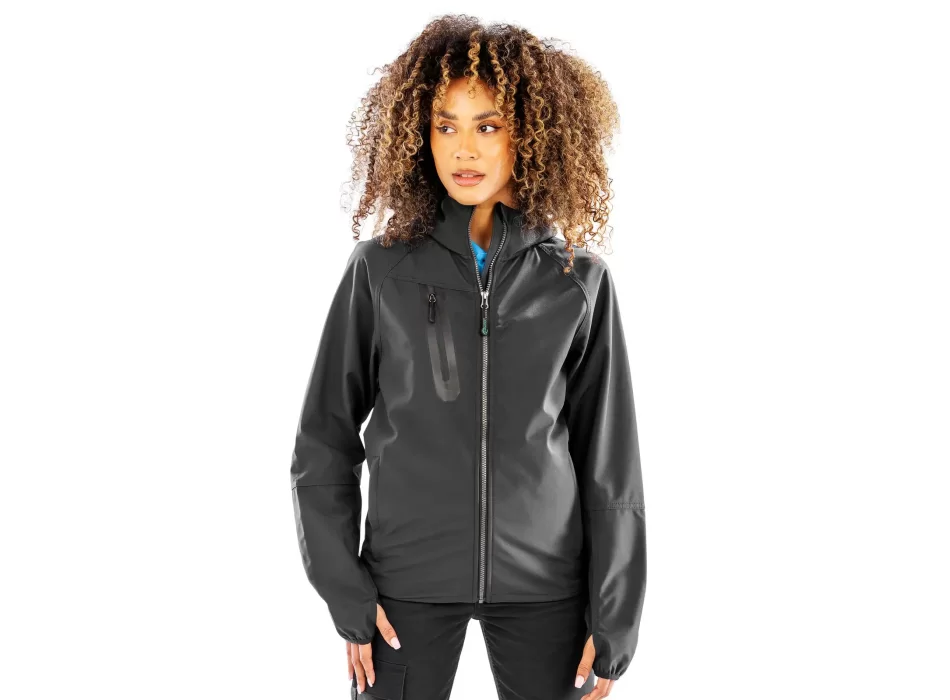 3-layer recycled printable casual hooded softshell FullGadgets.com