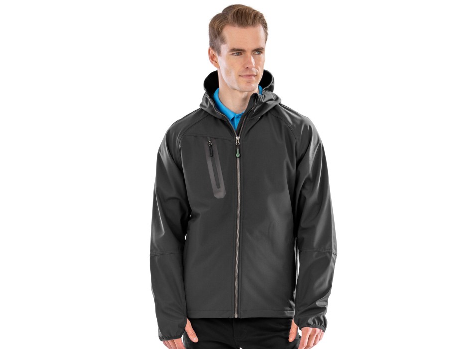 3-layer recycled printable casual hooded softshell FullGadgets.com