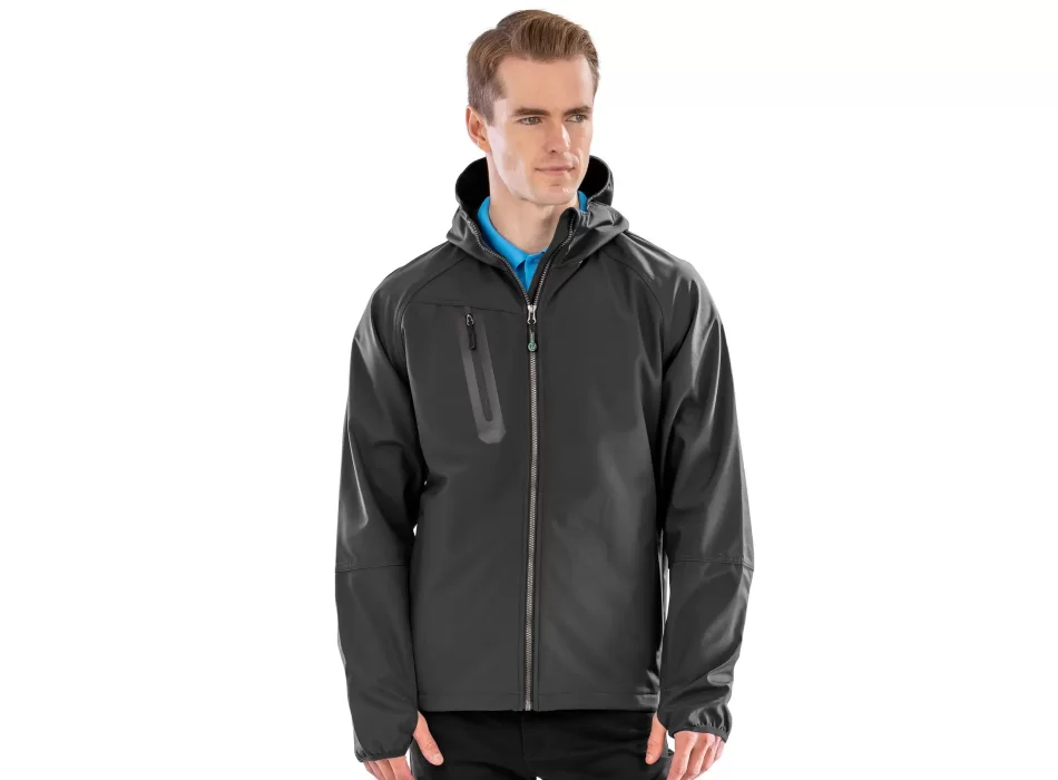 3-layer recycled printable casual hooded softshell FullGadgets.com