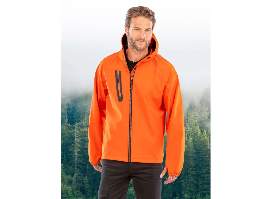 3-layer recycled printable hooded softshell FullGadgets.com