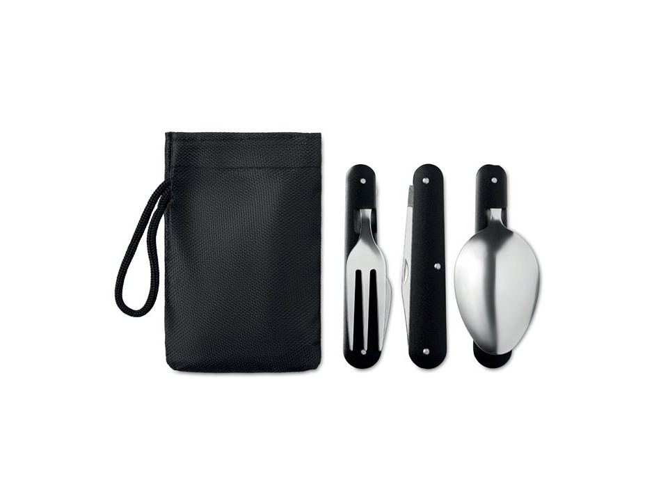 3 SERVICE - Set posate da campeggio FullGadgets.com