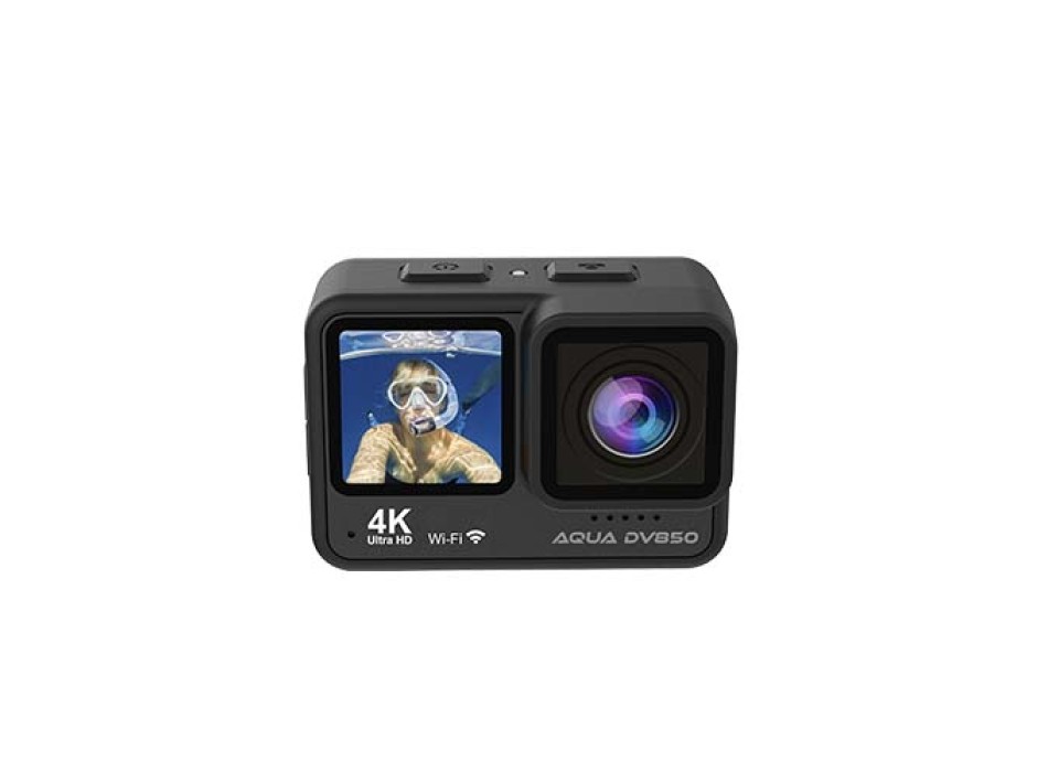 Action camera 4K a doppio schermo da 4K Prixton DV850  Aqua FullGadgets.com
