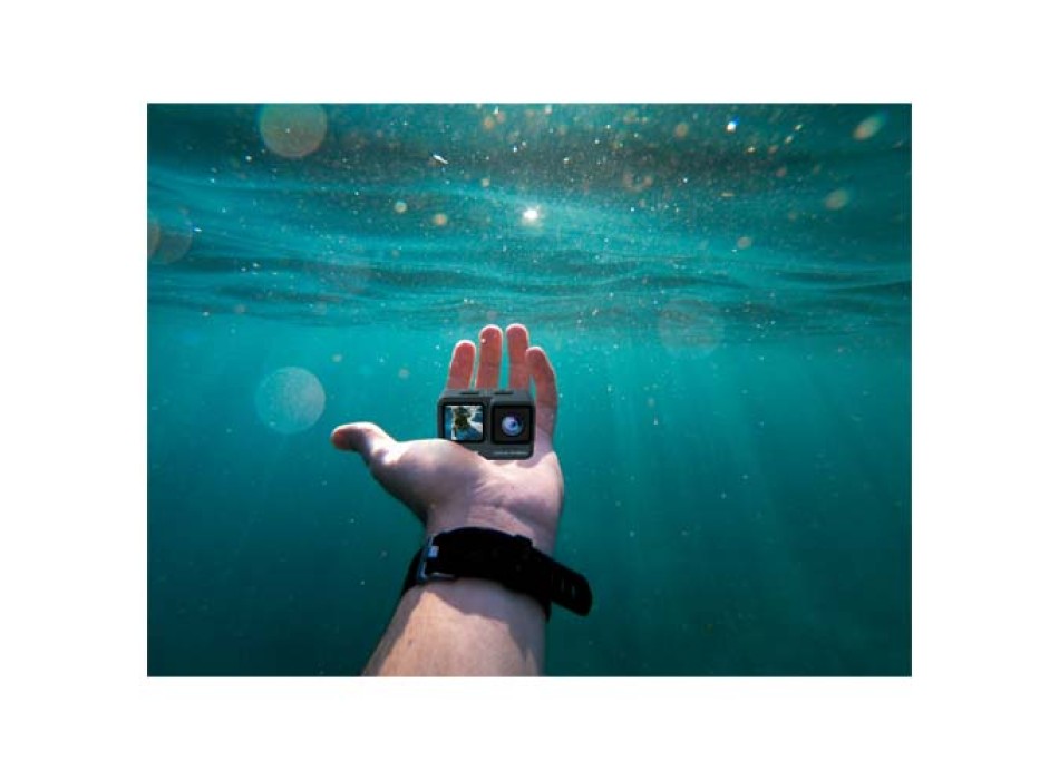 Action camera 4K a doppio schermo da 4K Prixton DV850  Aqua FullGadgets.com