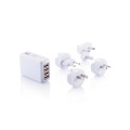Adattatore Da Viaggio Personalizzabile Con Quattro Porte Usb