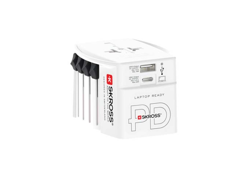 Adattatore universale SKROSS® MUV AC65PD con cavo USB-C  FullGadgets.com