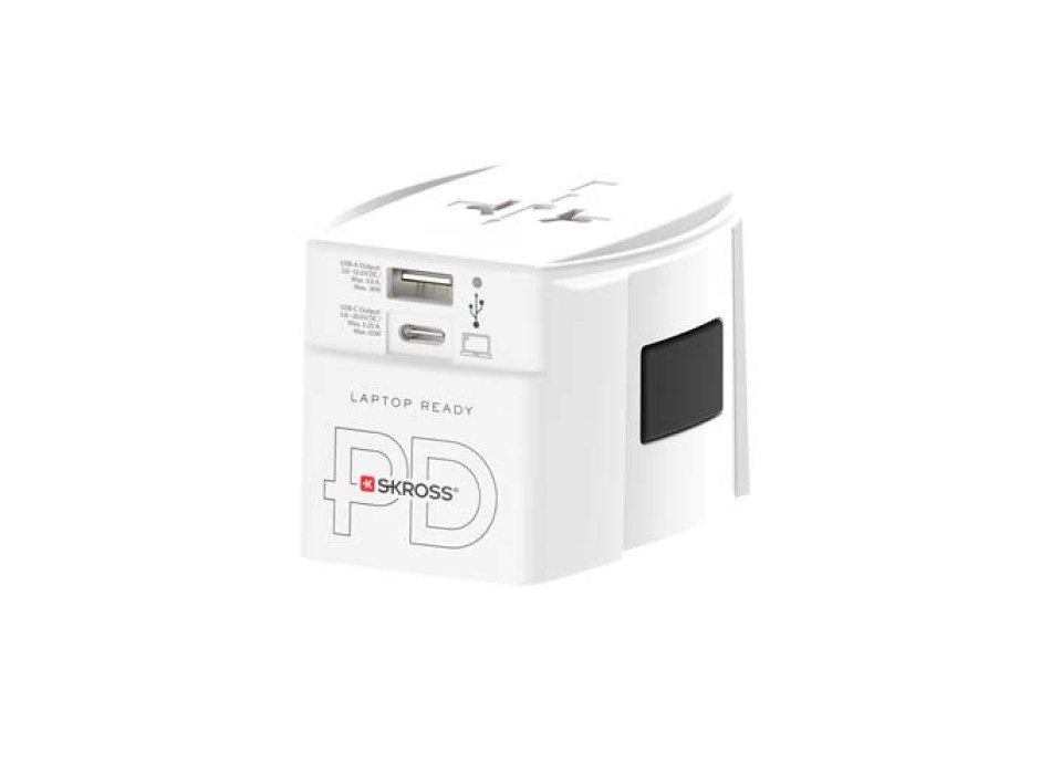 Adattatore universale SKROSS® MUV AC65PD con cavo USB-C  FullGadgets.com