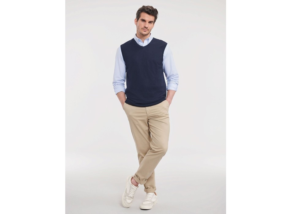 Adults' V-Neck Sleeveless Knitted Pullover FullGadgets.com