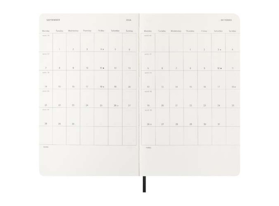 Agenda giornaliera 12 mesi con copertina morbida Moleskine FullGadgets.com