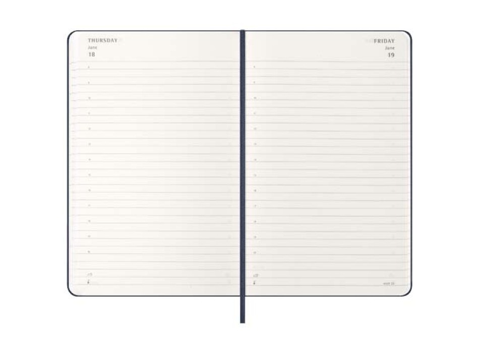 Agenda giornaliera 12 mesi con copertina rigida Moleskine FullGadgets.com