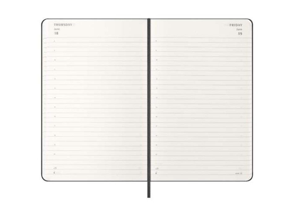 Agenda giornaliera 12 mesi con copertina rigida Moleskine FullGadgets.com