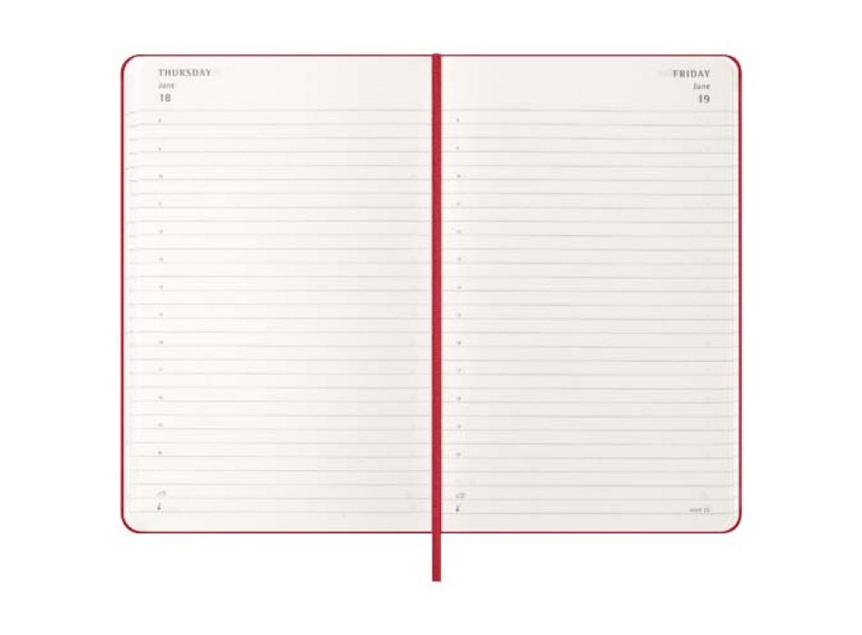 Agenda giornaliera 12 mesi con copertina rigida Moleskine FullGadgets.com