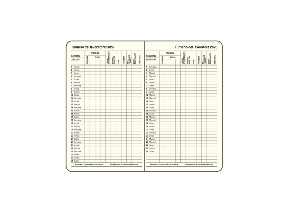 AGENDA GIORNALIERA FullGadgets.com