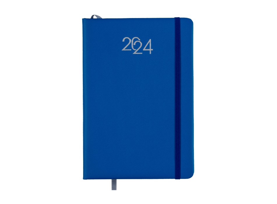 Agenda giornaliera 2024 con copertina in PU con elastico - Scatola su richiesta Art. 23799 FullGadgets.com