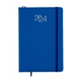 Agenda giornaliera 2024 con copertina in PU con elastico - Scatola su richiesta Art. 23799