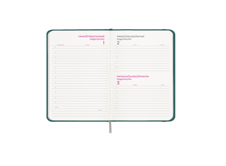 Agenda giornaliera 2026, copertina rigida in cartoncino laminato FullGadgets.com