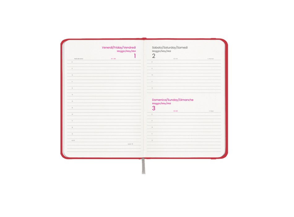 Agenda giornaliera 2026, copertina rigida in cartoncino laminato FullGadgets.com