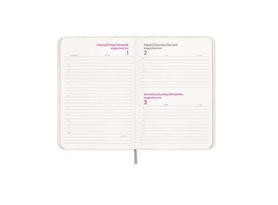 Agenda giornaliera 2026, copertina rigida in cartoncino laminato FullGadgets.com