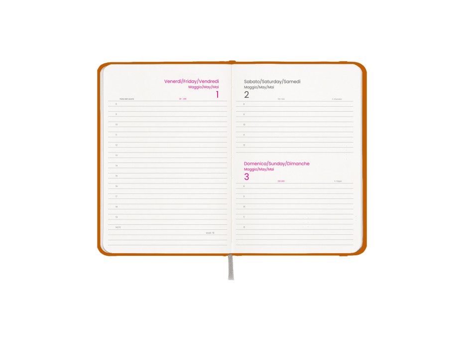 Agenda giornaliera 2026, copertina rigida in cartoncino laminato FullGadgets.com
