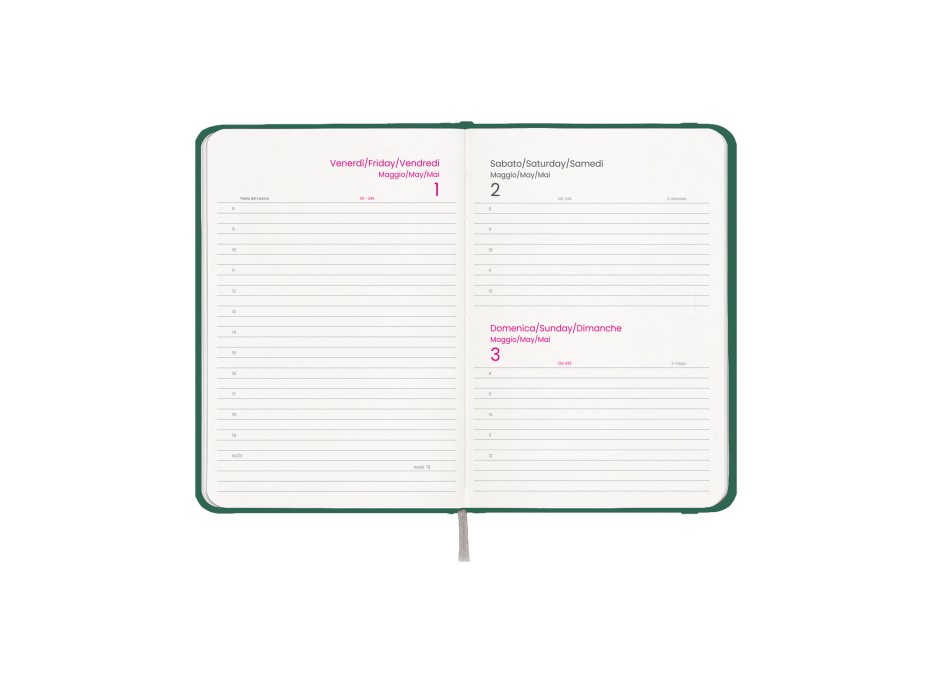 Agenda giornaliera 2026, copertina rigida in cartoncino laminato FullGadgets.com