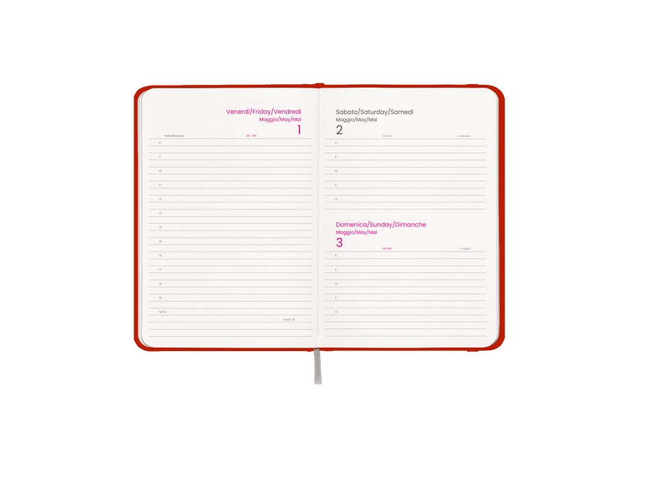 Agenda giornaliera 2026, copertina rigida in cartoncino laminato FullGadgets.com