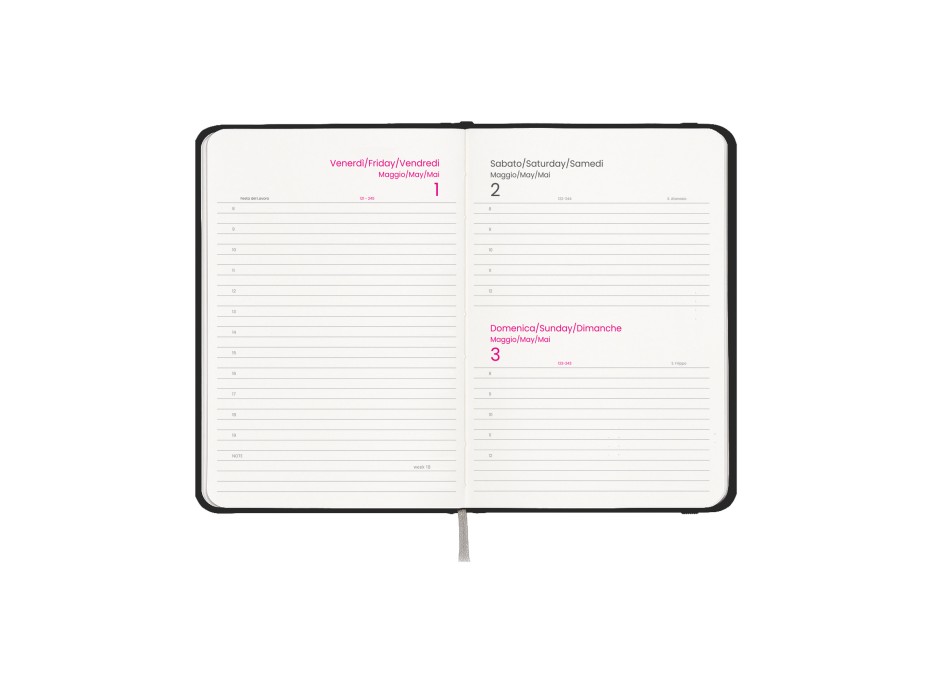 Agenda giornaliera 2026, copertina rigida in cartoncino laminato FullGadgets.com