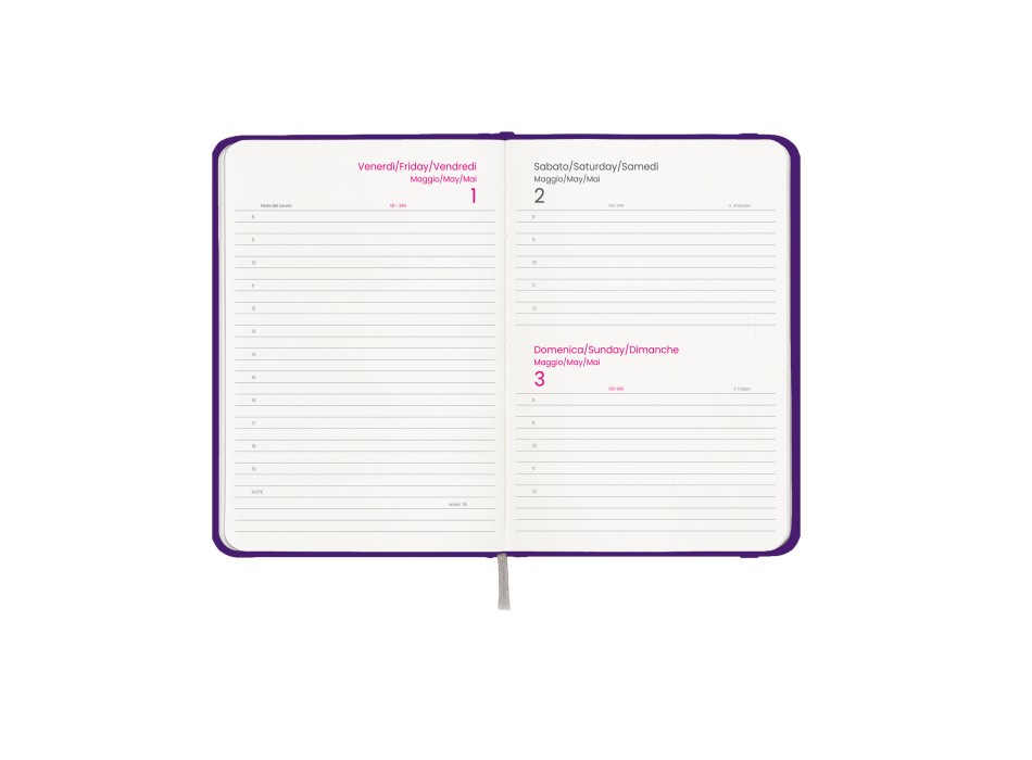 Agenda giornaliera 2026, copertina rigida in cartoncino laminato FullGadgets.com