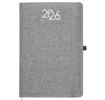 Agenda giornaliera 2026, copertina rigida in PET riciclato con effetto mélange FullGadgets.com