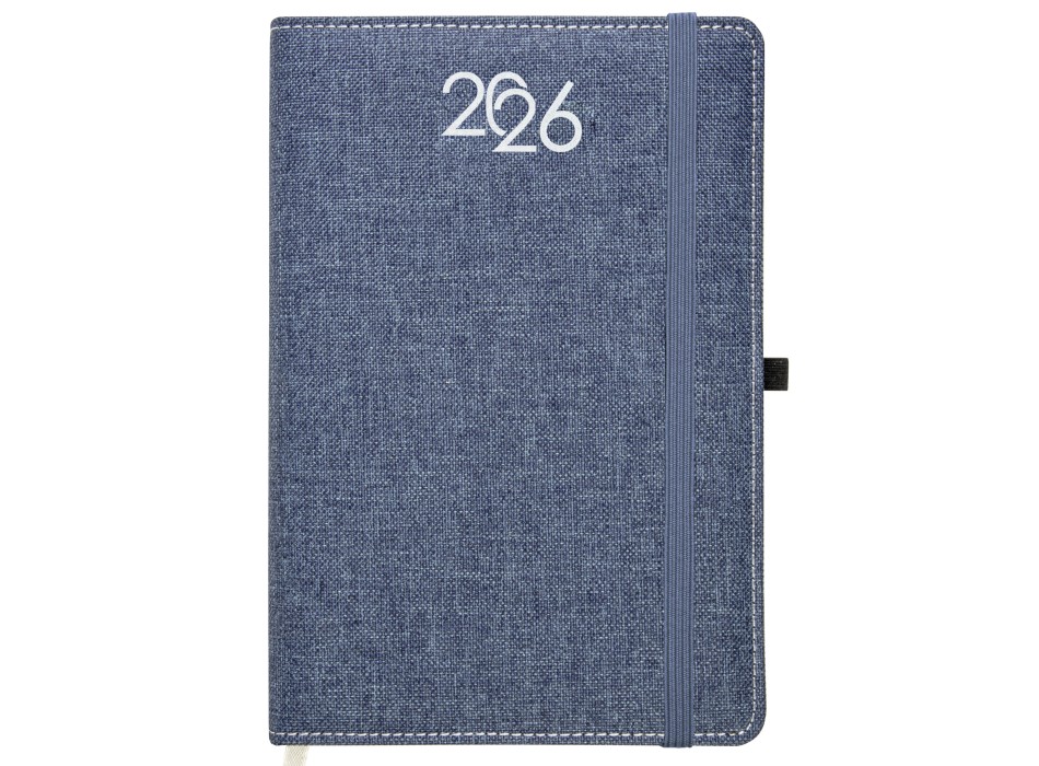 Agenda giornaliera 2026, copertina rigida in PET riciclato con effetto mélange FullGadgets.com