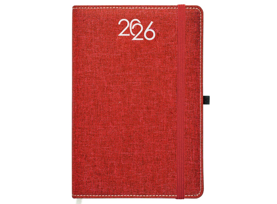 Agenda giornaliera 2026, copertina rigida in PET riciclato con effetto mélange FullGadgets.com