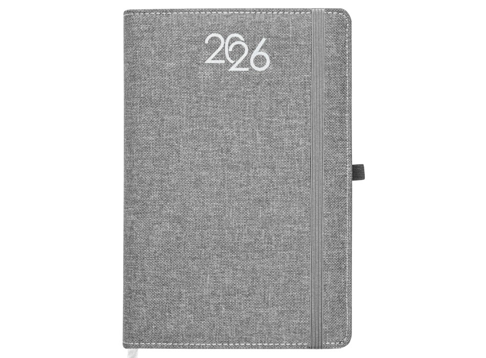 Agenda giornaliera 2026, copertina rigida in PET riciclato con effetto mélange FullGadgets.com