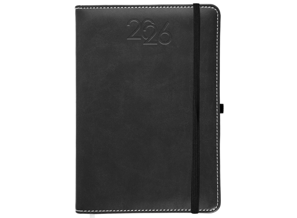 Agenda giornaliera 2026, copertina rigida in PU termovirante con impuntura perimetrale FullGadgets.com