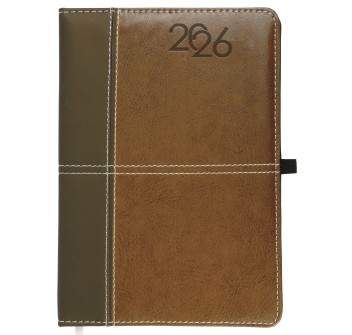 Agenda giornaliera 2026, copertina rigida in PU termovirante con impuntura perimetrale FullGadgets.com