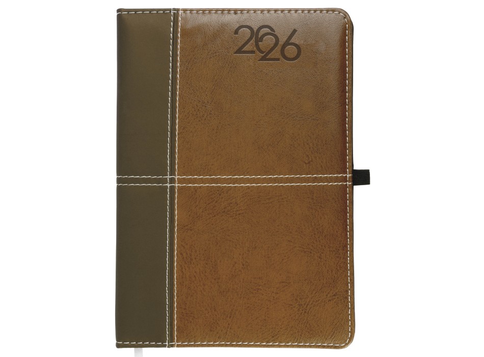 Agenda giornaliera 2026, copertina rigida in PU termovirante con impuntura perimetrale FullGadgets.com