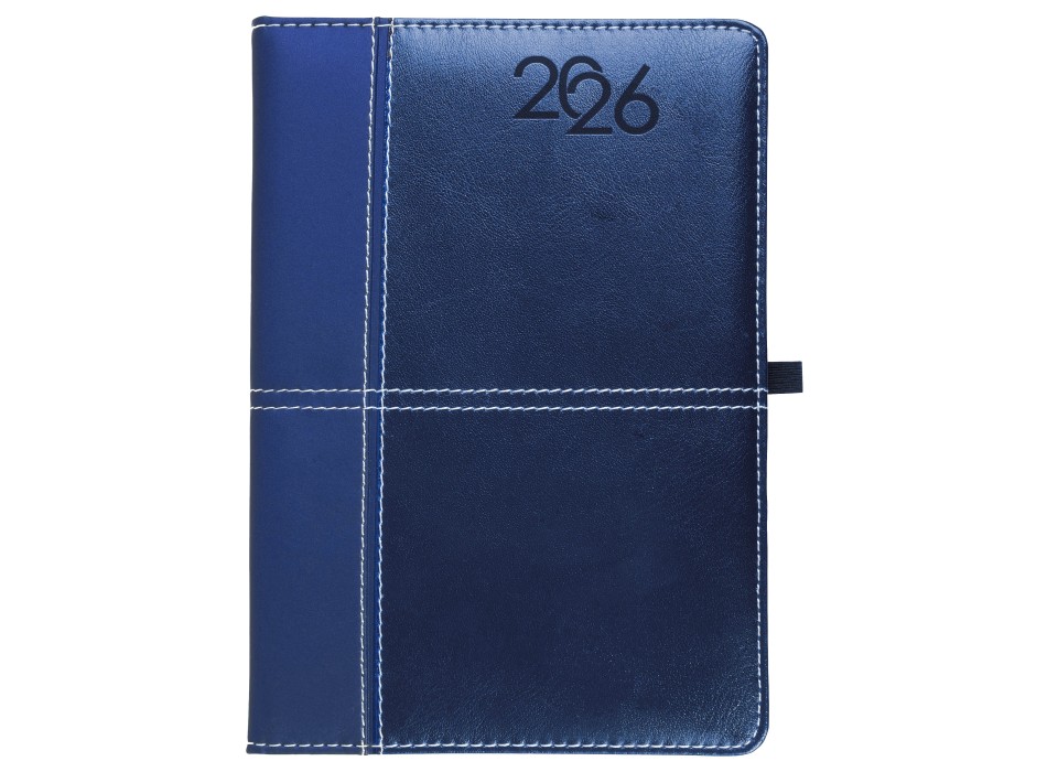 Agenda giornaliera 2026, copertina rigida in PU termovirante con impuntura perimetrale FullGadgets.com